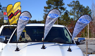 SUCTION CUP MINI FLAG — product view 1