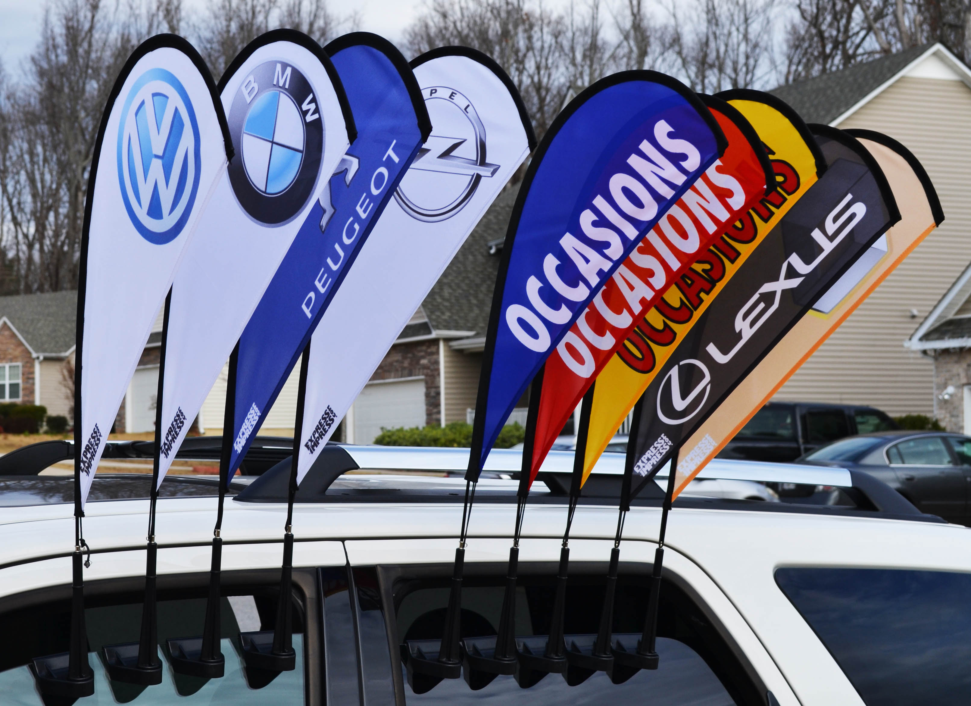 Car Window Wing & Teardrop Flag — product view 19
