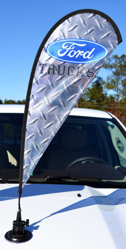 SUCTION CUP MINI FLAG — product view 2