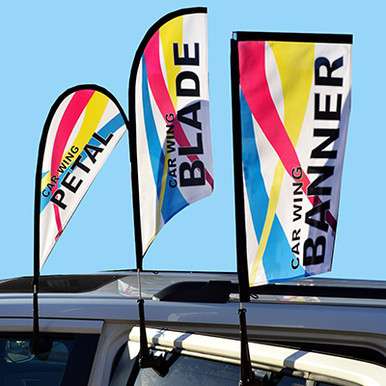 CAR WINDOW MINI WING FLAG — product view 3