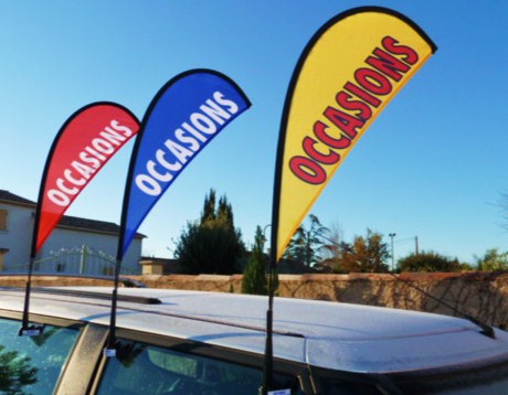 Car Window Wing & Teardrop Flag — product view 18
