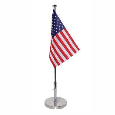 Premium Table Flag on Stand — product view 1