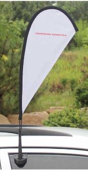 Car Window Wing & Teardrop Flag — product view 12