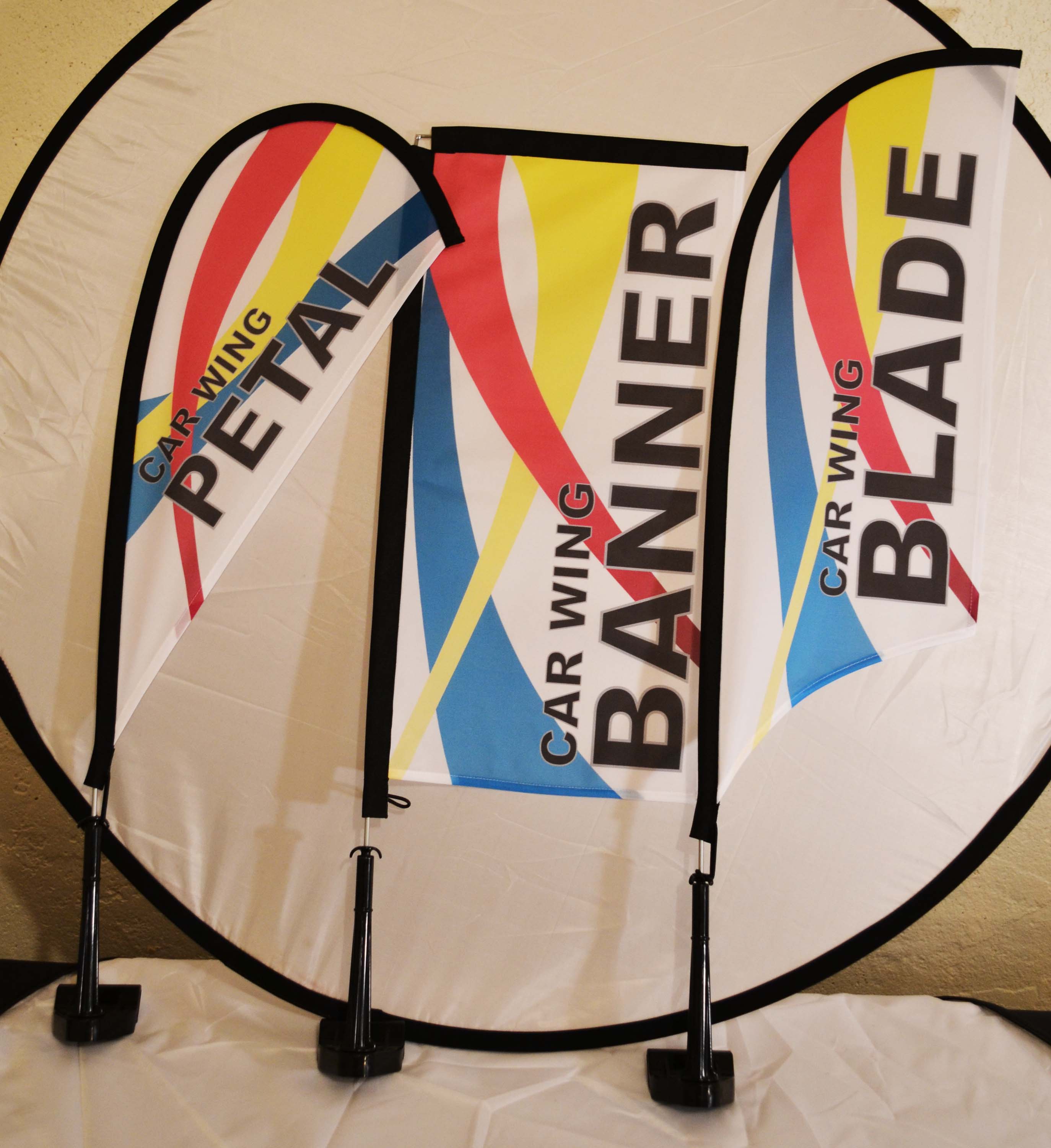 Car Window Wing & Teardrop Flag — product view 8
