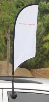 Car Window Wing & Teardrop Flag — product view 6